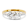 0.46 Carat Solitaire Lab Grown Diamond Ring In 14K Gold