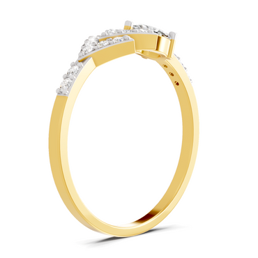 0.46 Carat Solitaire Lab Grown Diamond Ring In 14K Gold