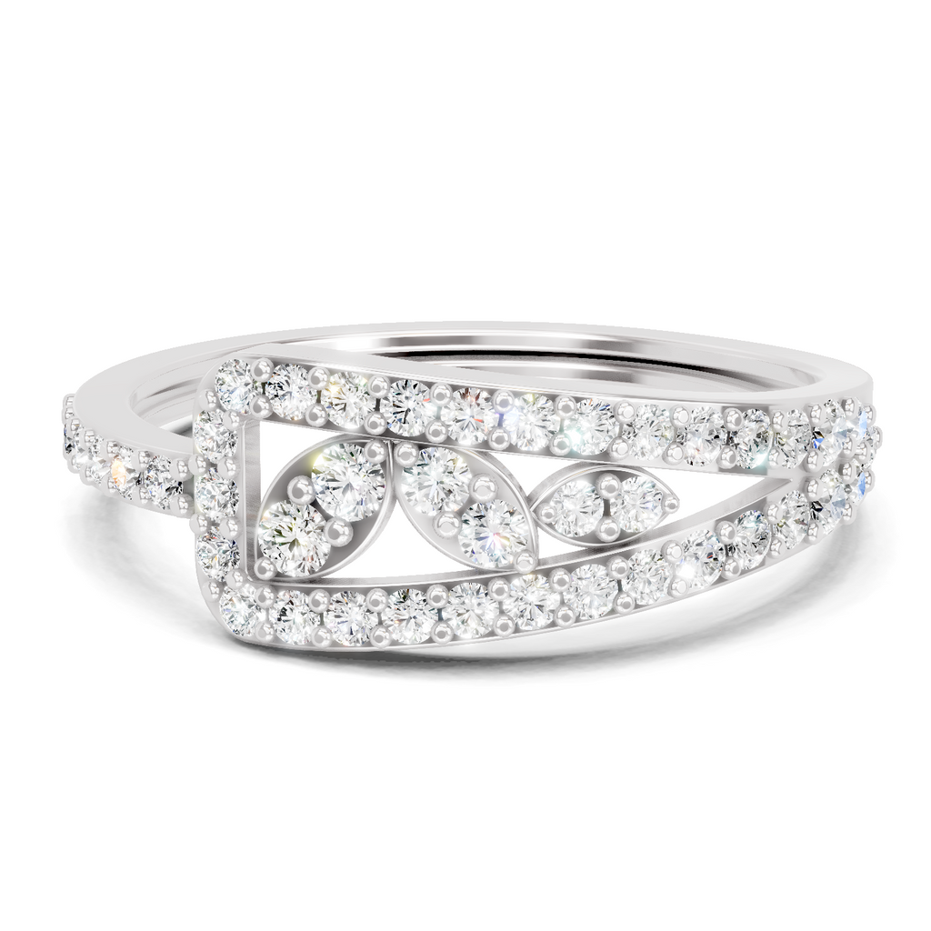 0.49 Carat Solitaire Lab Grown Diamond Ring In 14K Gold