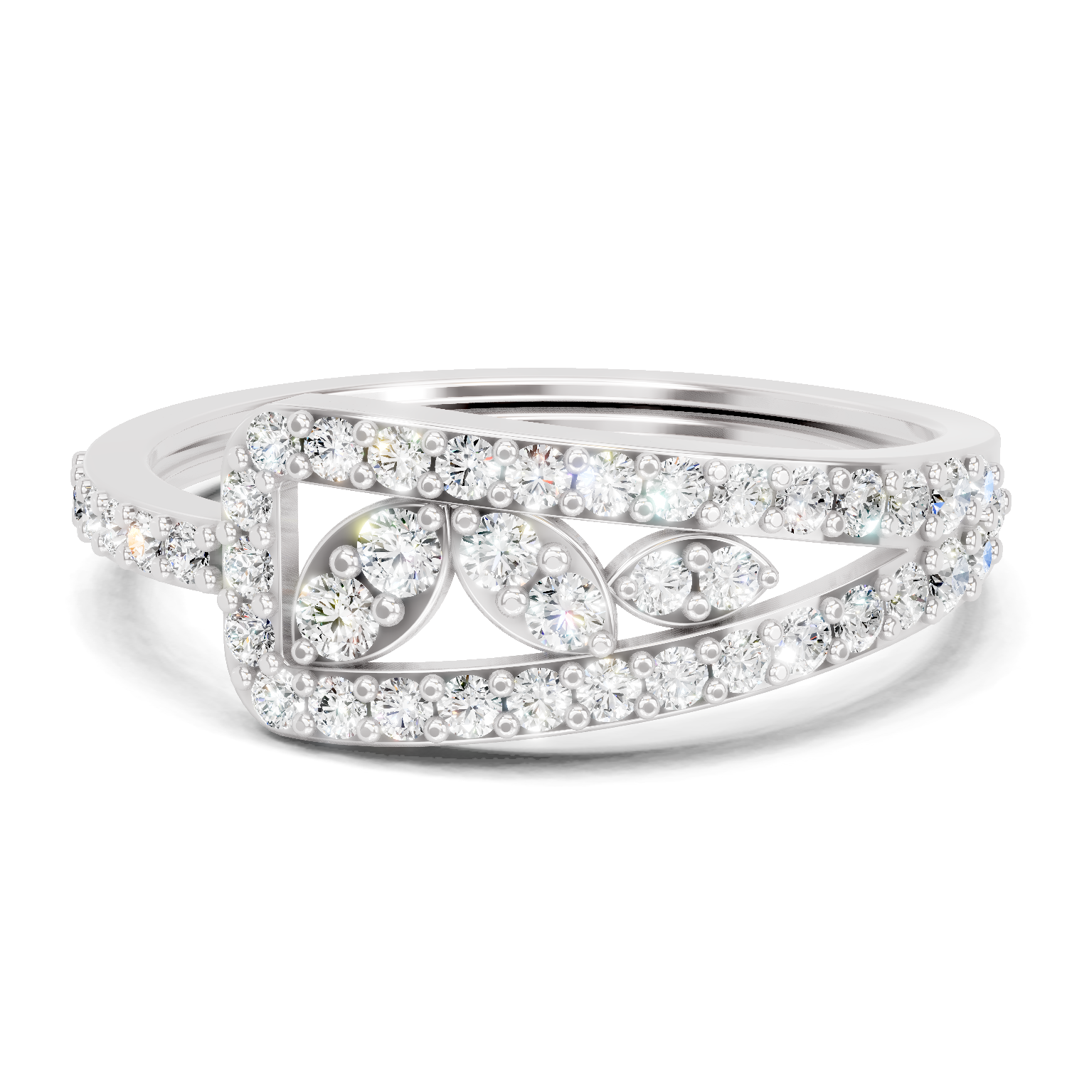 0.49 Carat Solitaire Lab Grown Diamond Ring In 14K Gold