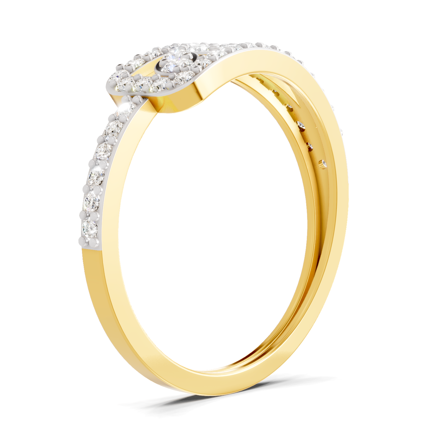 0.49 Carat Solitaire Lab Grown Diamond Ring In 14K Gold
