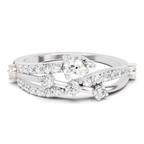 0.59 Carat Solitaire Lab Grown Diamond Ring In 14K Gold