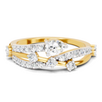 0.59 Carat Solitaire Lab Grown Diamond Ring In 14K Gold