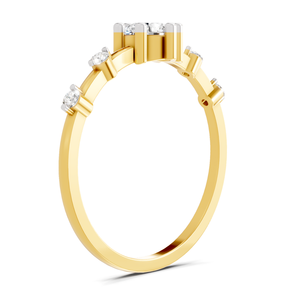 0.45 Carat Solitaire Lab Grown Diamond Ring In 14K Gold
