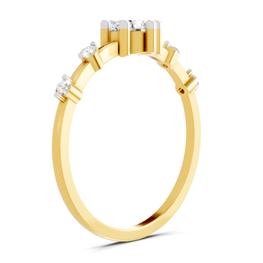 0.45 Carat Solitaire Lab Grown Diamond Ring In 14K Gold