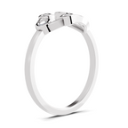 Sparkles Lab Grown Diamond 0.12 Gilded Willow Ring| 14K White Gold