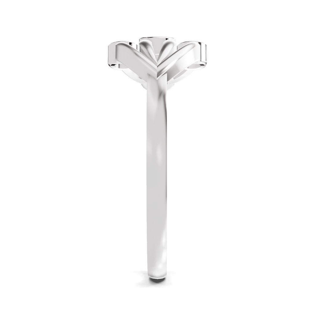 Sparkles Lab Grown Diamond 0.12 Gilded Willow Ring| 14K White Gold