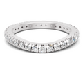 Sparkles Lab Grown Diamond 0.04 Celestia Band Ring| 14K White Gold