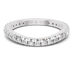 Sparkles Lab Grown Diamond 0.04 Celestia Band Ring| 14K White Gold