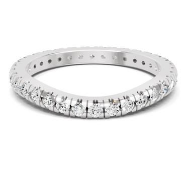 Sparkles Lab Grown Diamond 0.04 Celestia Band Ring| 14K White Gold