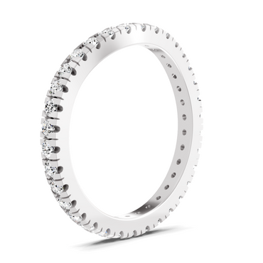 Sparkles Lab Grown Diamond 0.04 Celestia Band Ring| 14K White Gold