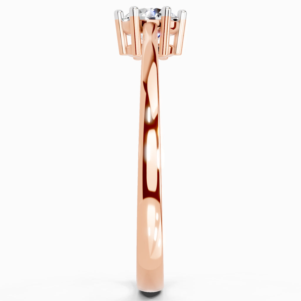0.5 Ct Round Solitaire Ring | 14K Yellow Gold