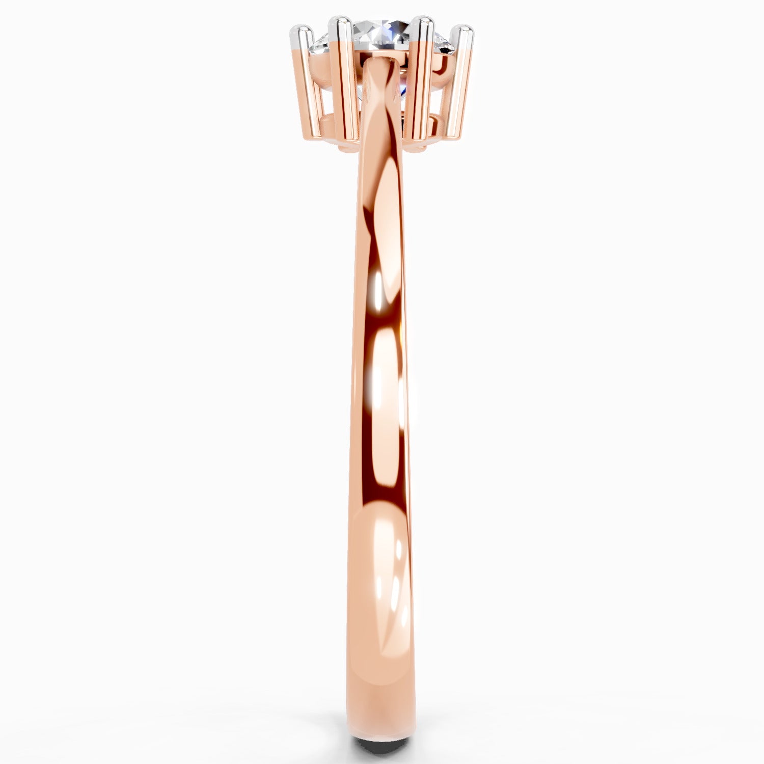 0.5 Ct Round Solitaire Ring | 14K Yellow Gold