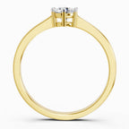0.5 Ct Round Solitaire Ring | 14K Yellow Gold