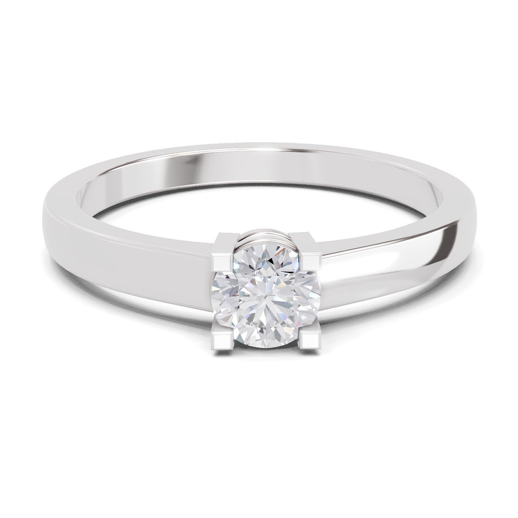 0.3 Carat Solitaire Diamond Engagement Ring | 14K White Gold