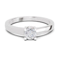 0.3 Carat Solitaire Diamond Engagement Ring | 14K White Gold