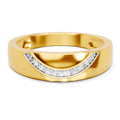 0.05 Carat  | 925 Sterling Silver Gold Plated Fashion Ring