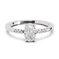Lab Grown Diamond 1.03 Carat Lumora Promise Engagement Ring | 14K White Gold