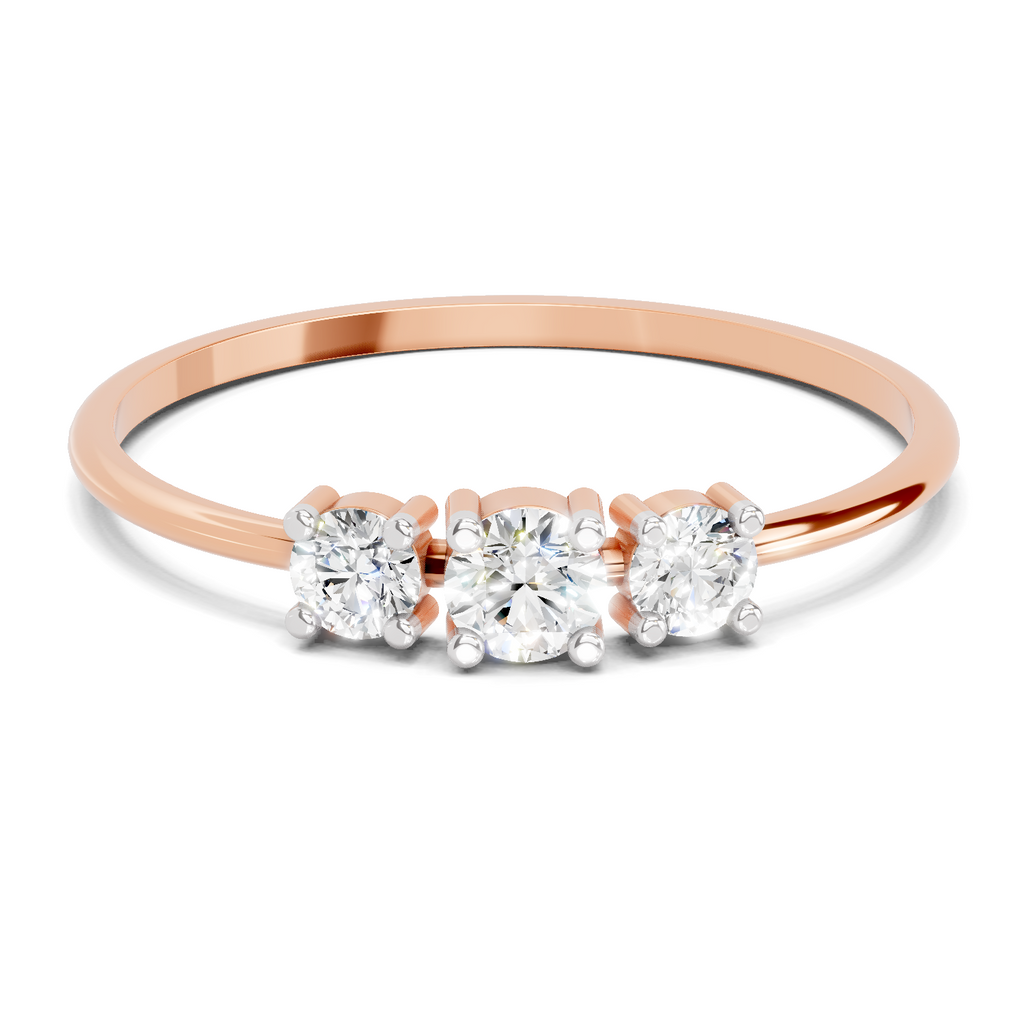 0.24 Carat Solitaire Lab Grown Diamond Ring In 14K Gold