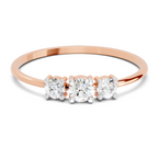 0.24 Carat Solitaire Lab Grown Diamond Ring In 14K Gold