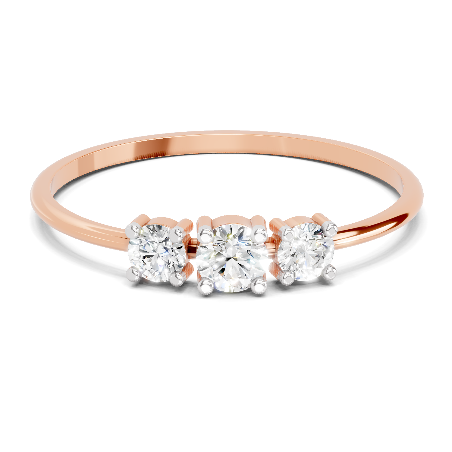 0.24 Carat Solitaire Lab Grown Diamond Ring In 14K Gold