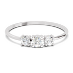 0.24 Carat Solitaire Lab Grown Diamond Ring In 14K Gold