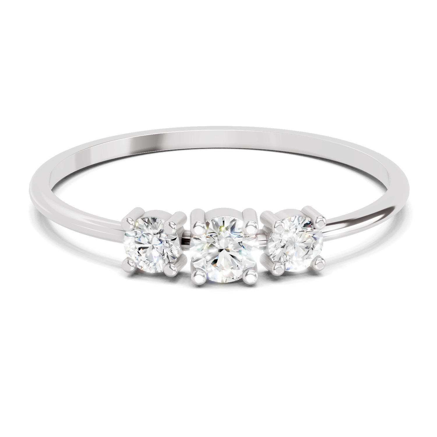0.24 Carat Solitaire Lab Grown Diamond Ring In 14K Gold