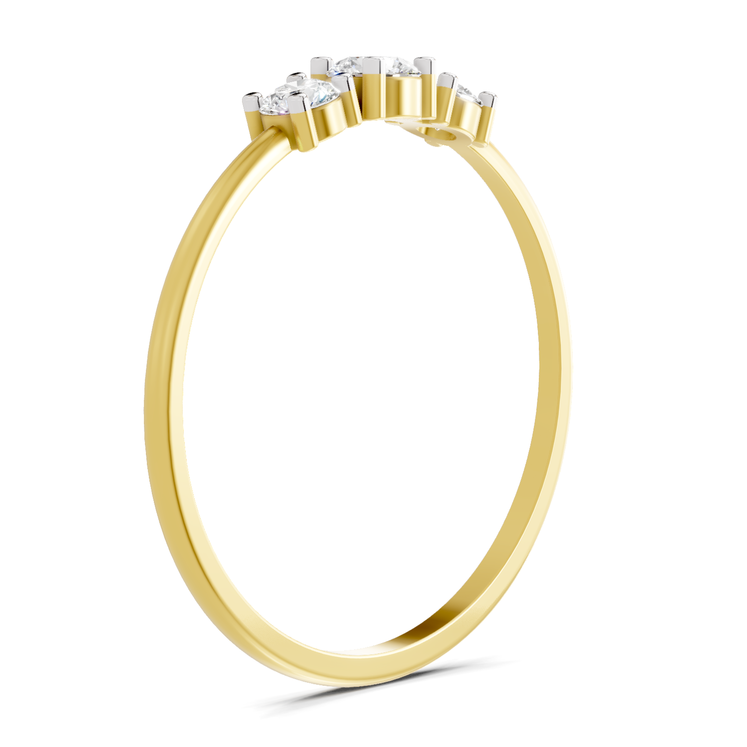 0.24 Carat Solitaire Lab Grown Diamond Ring In 14K Gold