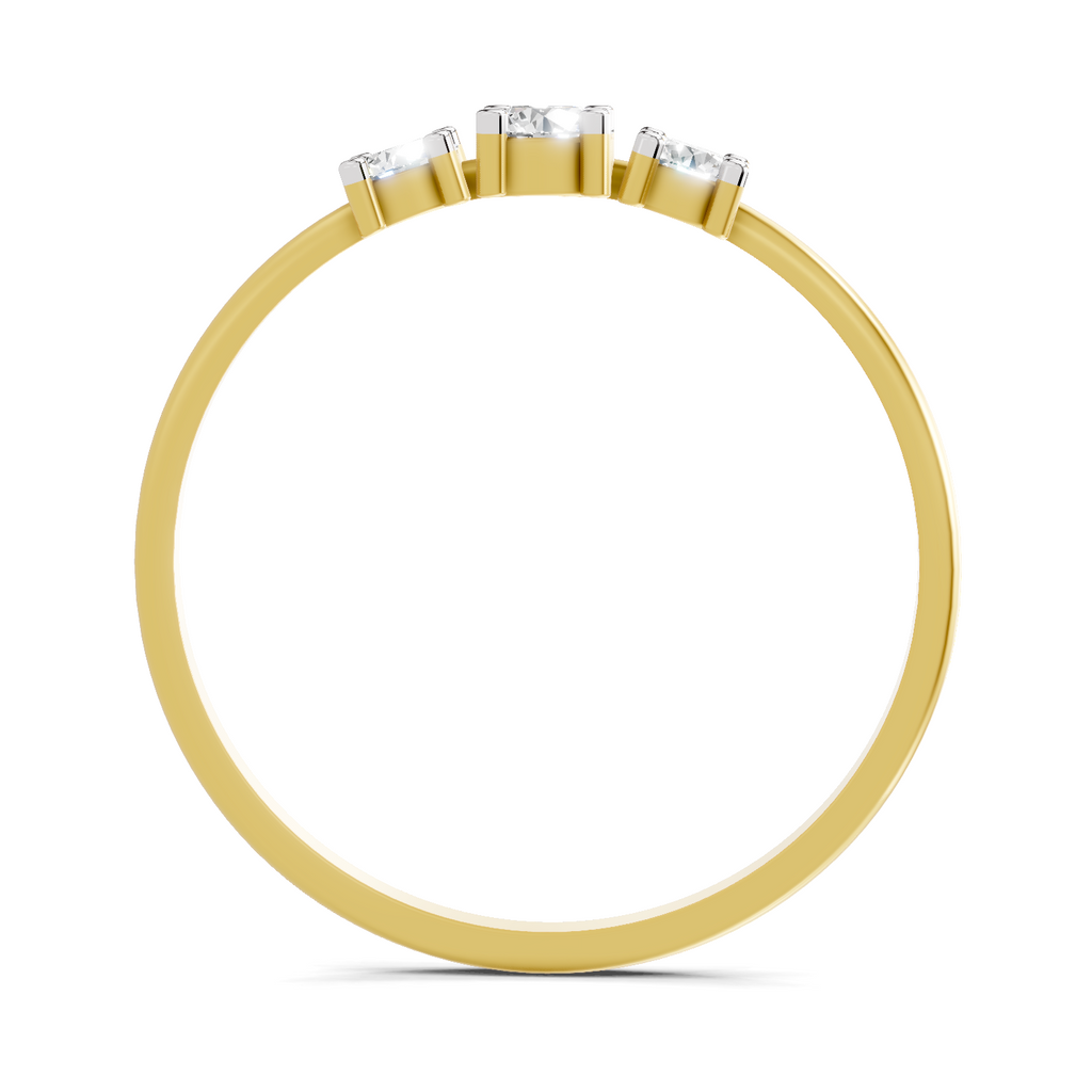 0.24 Carat Solitaire Lab Grown Diamond Ring In 14K Gold