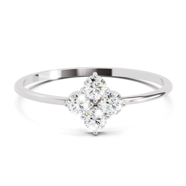 Sparkles Lab Grown Diamond 0.24 Carat Diamond Engagement Ring | 14K White Gold