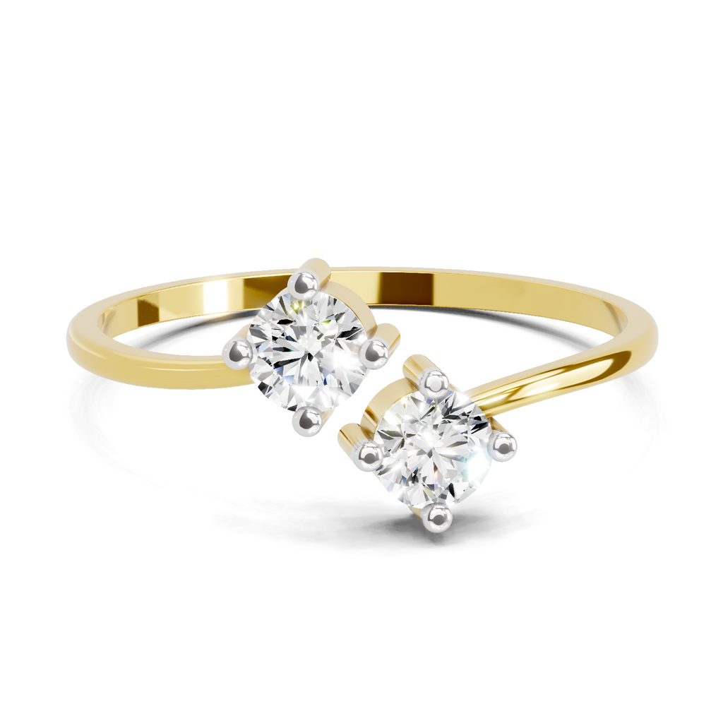 0.29 Carat Solitaire Lab Grown Diamond Ring In 14K Gold