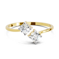 0.29 Carat Solitaire Lab Grown Diamond Ring In 14K Gold