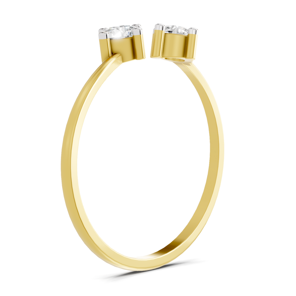 0.29 Carat Solitaire Lab Grown Diamond Ring In 14K Gold