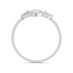 Sparkles Lab Grown Diamond 0.31 Four Petal Ring| 14K White Gold