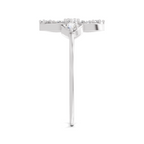 Sparkles Lab Grown Diamond 0.31 Four Petal Ring| 14K White Gold
