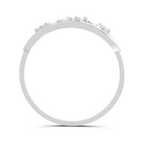 Sparkles Lab Grown Diamond 0.3 Leaf Whisper Ring| 14K White Gold