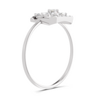 Sparkles Lab Grown Diamond 0.3 Dazzle Bloom Ring| 14K White Gold