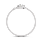 Sparkles Lab Grown Diamond 0.25 Blossom Ring| 14K White Gold