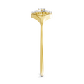 Sparkles Lab Grown Diamond 0.2 Cluster Ring| 14K Yellow Gold