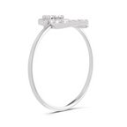 Sparkles Lab Grown Diamond 0.25 Carat Lotus Diamond Ring| 14K White Gold