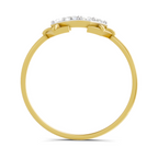 Sparkles Lab Grown Diamond 0.23 Carat Cluster Diamond Ring| 14K Yellow Gold