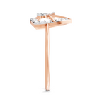 Sparkles Lab Grown Diamond 0.29 Carat Cluster Diamond Ring| 14K Rose Gold