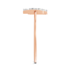 Sparkles Lab Grown Diamond 0.17 Carat Parallel Grace Ring| 14K Rose Gold