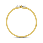 Sparkles Lab Grown Diamond 0.17 Carat Parallel Grace Ring| 14K Yellow Gold