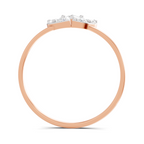 Sparkles Lab Grown Diamond 0.31 Carat Floral Grace Ring| 14K Rose Gold