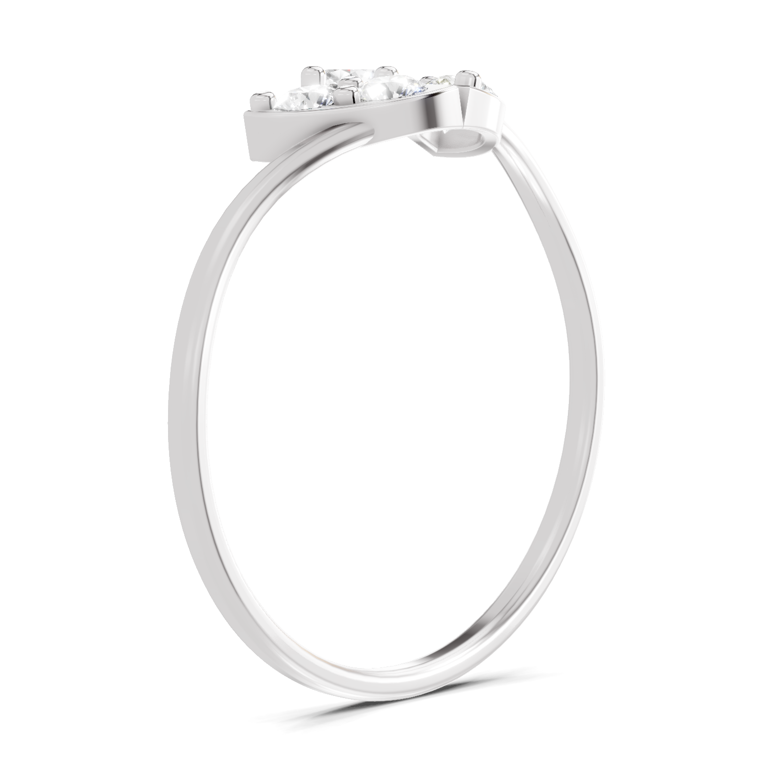 Sparkles Lab Grown Diamond 0.31 Carat Floral Grace Ring| 14K White Gold