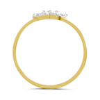 Sparkles Lab Grown Diamond 0.31 Carat Floral Grace Ring| 14K Yellow Gold