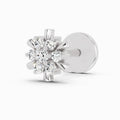 0.03 Carat Round Shape Hanita ShineDiamond Nose Pin | 14K White Gold-Screw