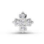 0.03 Carat Lab Grown Diamond Floral Cluster Diamond Nosepin | 14K Yellow Gold (Screw)
