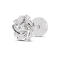 0.03 Carat Round Shape Twilight Diamond Nose Pin | 14K White Gold-Screw